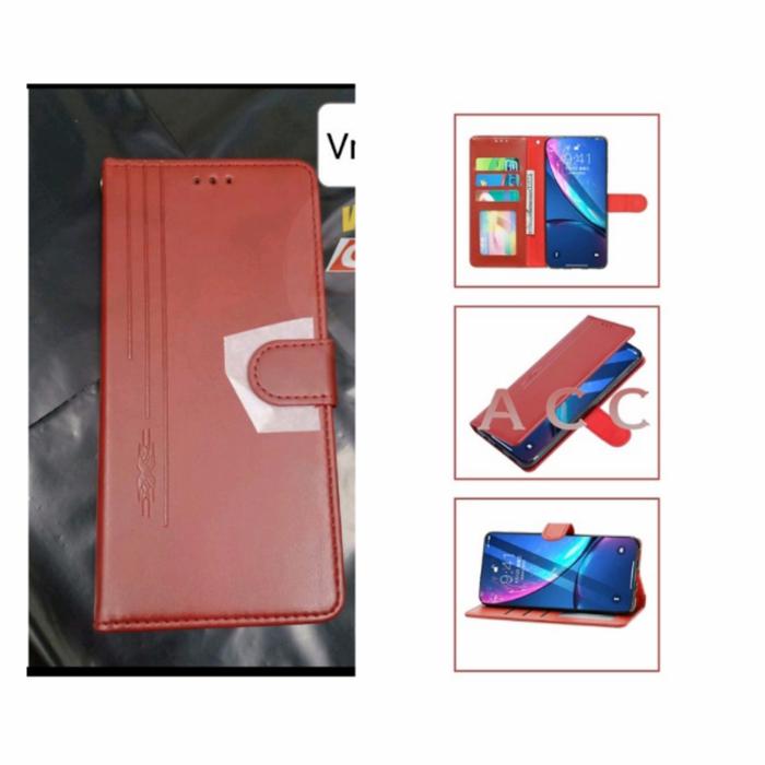 Gambar Flip wallet leather case Realme 5 5i 5S case dompet magnet - Maroon, Realme 5 dari kopipahitacc14 undefined Tokopedia
