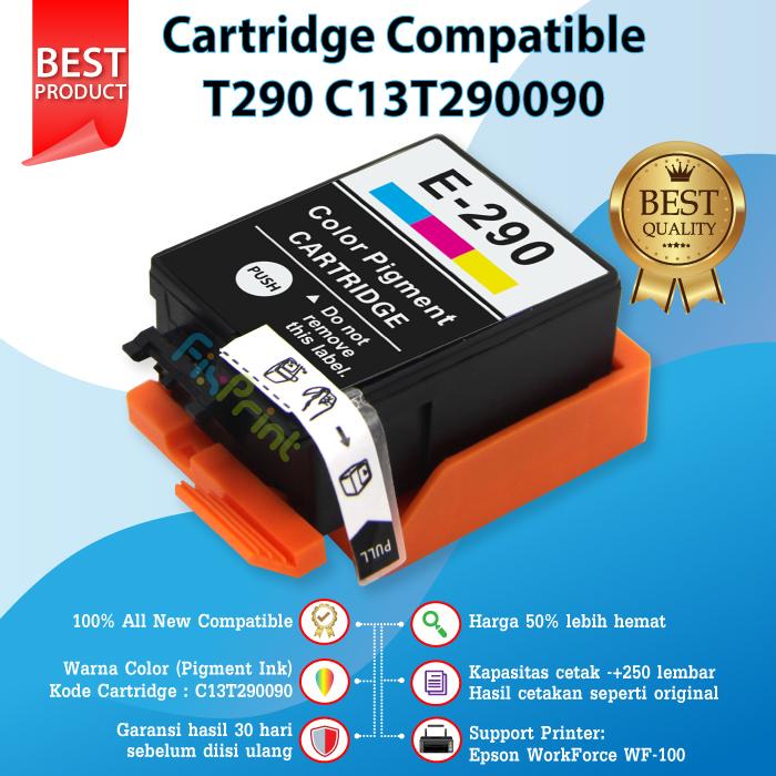 Gambar Cartridge Tinta Epson 289 T289 Black Compatible Printer WF-100 WF100 - Color dari FixPrint Jakarta undefined Tokopedia