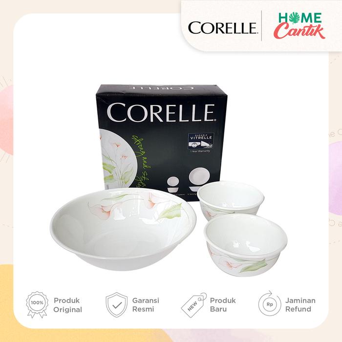 Promo CORELLE Lilyville Serving and Rice Bowl Set Pcs Cicil