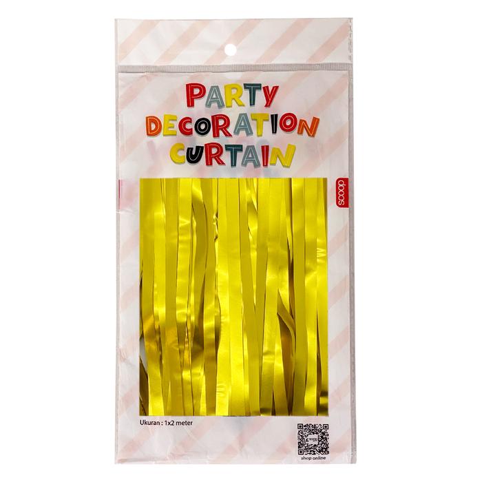 Gambar Scoop Tirai Pesta/Party Curtain Premium Metalik Doff 1x2m 63050600 - 01 dari Scoop Ideas undefined Tokopedia
