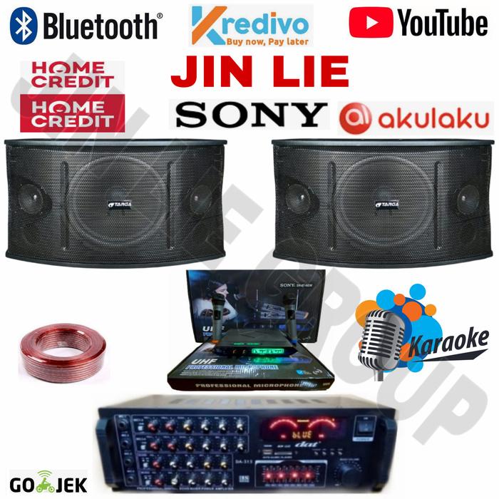 PAKET SOUND KARAOKE TARGA 10 INCH 313 BLUETOOTH di Jin Lie Tokopedia