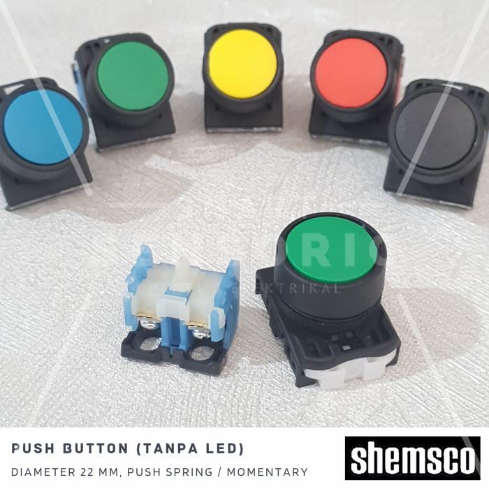 Gambar Push Button AR22-FOR 22mm SC Switch Spring Shemsco Fuji Electric - Hijau dari Smart Sensoric undefined Tokopedia