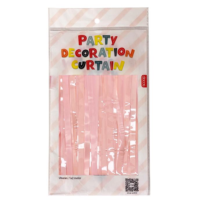 Gambar Scoop Backdrop Tirai Pesta/Party Curtain Premium Candy 1x2m 63050400 - Pink dari Scoop Ideas undefined Tokopedia