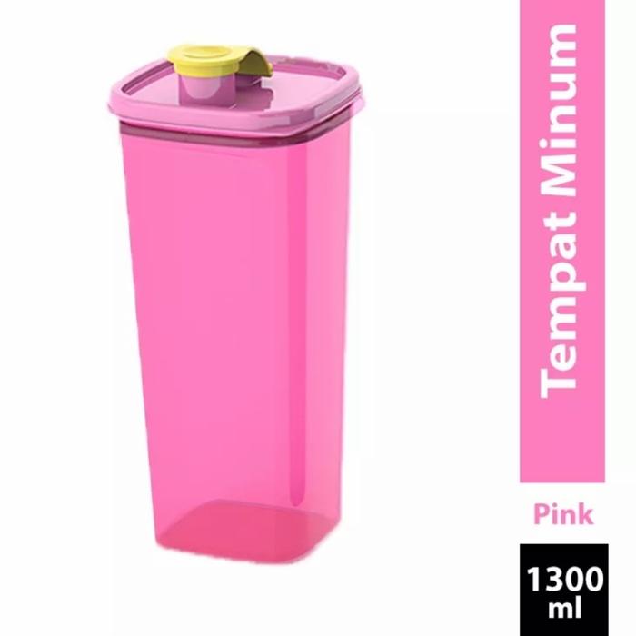 Gambar Botol Minum Kulkas Tempat Air Kotak Serbaguna 1300ml Water Jar Scutari - Pink dari Supermarket Onlinee undefined Tokopedia
