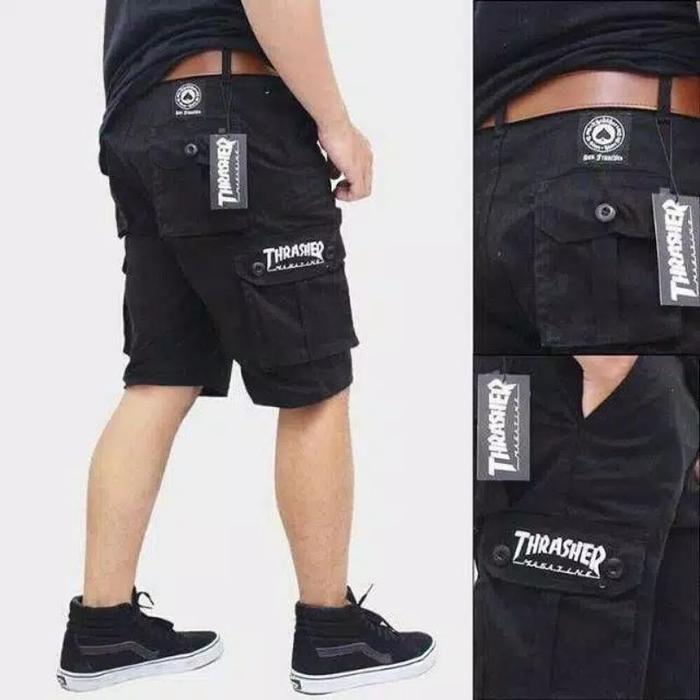 Gambar Celana Cargo Pendek Pria Celana Pendek Cargo Pria Dewasa Celana Gunung - Hitam, 30 dari Glxy id undefined Tokopedia