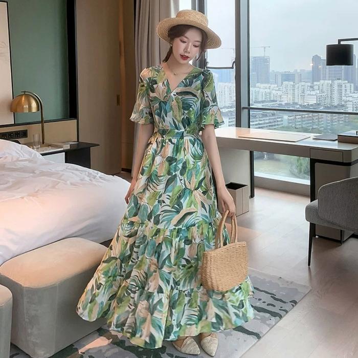 chinese dress ladies Off Shoulder Side Slit Chiffon Long Dress – Aurora Fashion