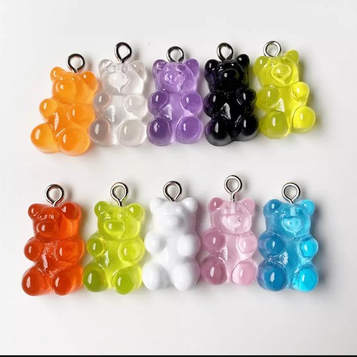 Gambar Liontin Bandul Charm Cabochon Bear Aksesoris Kalung Gelang Masker DIY - Putih dari Broadway Style undefined Tokopedia