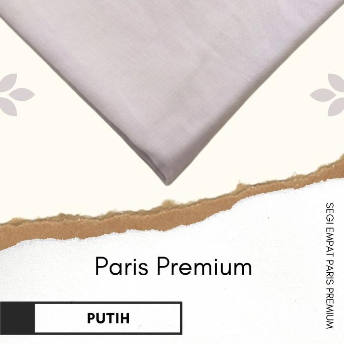 Gambar Paris Premium Segi Empat Hijab - Putih dari Khairahijab_tsm undefined Tokopedia