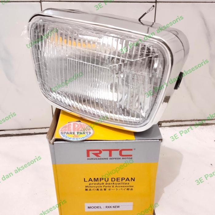 Gambar Reflektor RX King New Oval Chrome Head lamp Lampu depan dari 3E Part dan aksesoris undefined Tokopedia