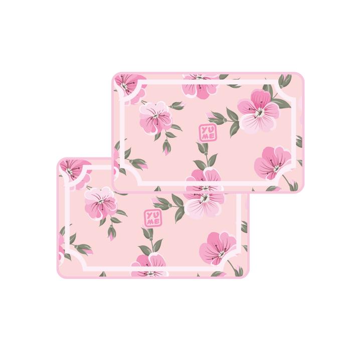 Gambar YUME - Paket 2PCS Keset Lantai Antislip Ukuran 50x80cm - Blooming Pink dari Amore Collections_NEW undefined Tokopedia