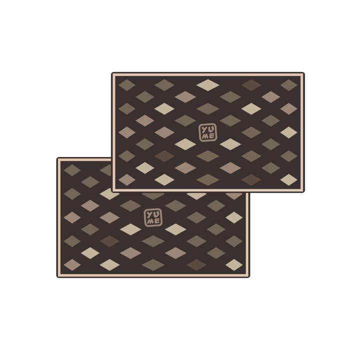 Gambar YUME - Paket 2PCS Keset Lantai Antislip Ukuran 50x80cm - Vintage Diamond dari Amore Collections_NEW undefined Tokopedia