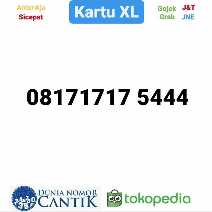 Gambar nomor cantik xl 08171717 5444 dari Nomor Cantik DNC undefined Tokopedia