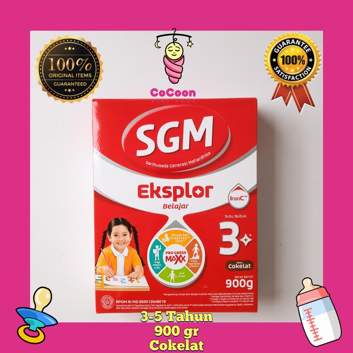 Gambar Susu Formula SGM Eksplor 3 Plus 3+ 3-5 Tahun Coklat Cokelat 900 g 900g dari cocoonbabyshop undefined Tokopedia