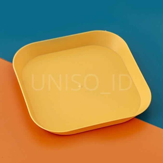 Gambar UNISO - PIRING PLASTIK MAKAN UNIK TEMPAT WADAH BUAH SAYURAN SNACK KUE - Kuning dari rewoxstore undefined Tokopedia