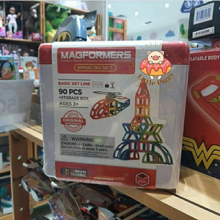 Gambar Magformers magnetic puzzles basic set line 90pc 3+ dari LittlePiggy undefined Tokopedia
