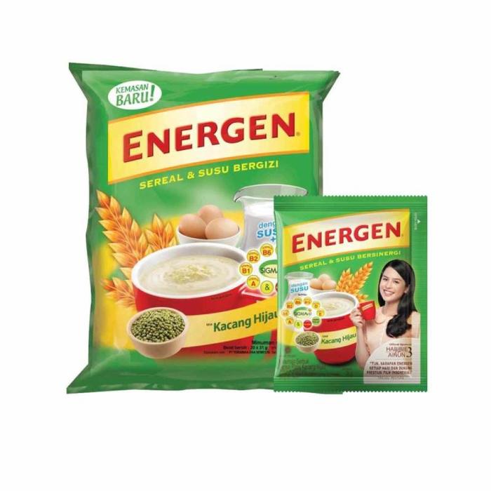 Gambar ENERGEN CEREAL KACANG HIJAU 20X30GR /BAG dari Assalaam Hypermarket undefined Tokopedia