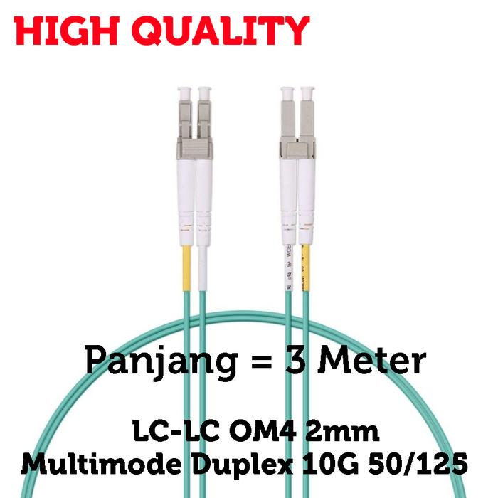 Jual LC LC Kabel FO Fiber Optic OM3 OM4 Multimode Duplex Patch Cord 2mm ...