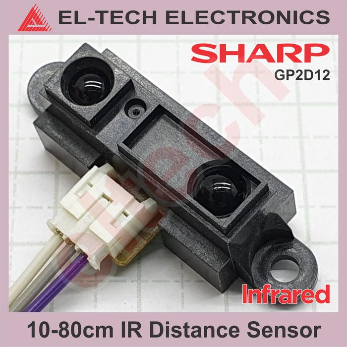 Gambar IR Infrared Distance Measuring Sensor Pengukur Ukur Jauh Jarak Meter - 10-80cm GP2D12 dari ELTECH online undefined Tokopedia