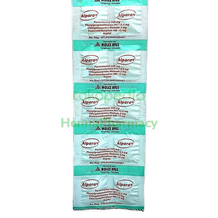 Jual Alpara Tablet Obat Batuk Pilek Panas - Kota Denpasar