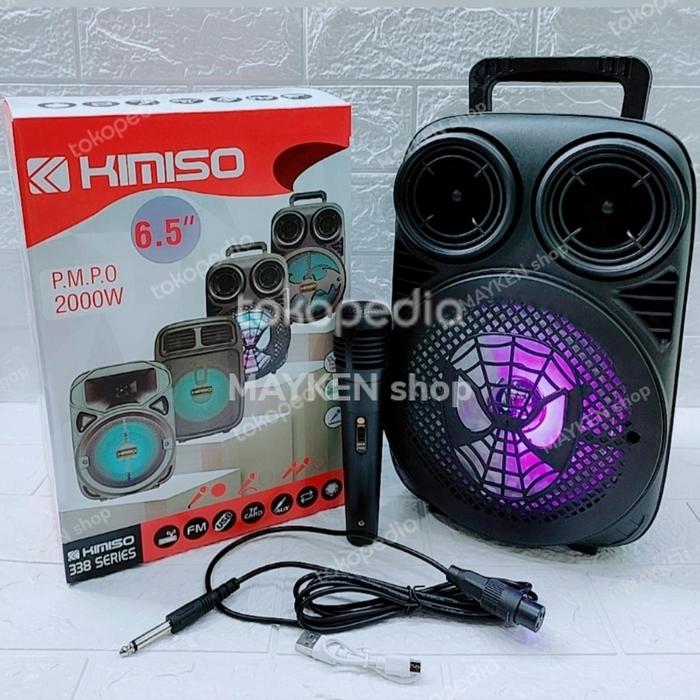 Gambar Speaker Bluetooth Karaoke 6.5 Inch KMS-3381 Bonus Mic Brain Power dari Mayken Toko undefined Tokopedia