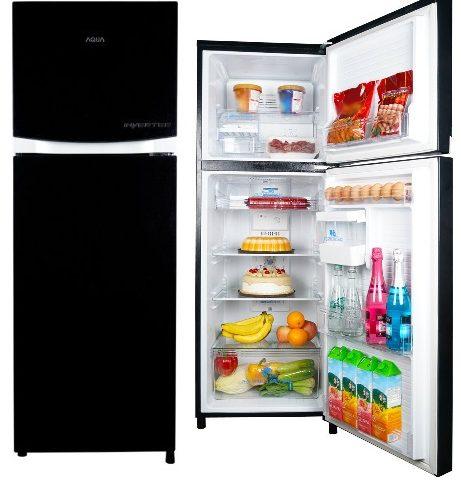 AQUA アクア 275リットル 2ドア 冷蔵庫 AQR-SD28F レッド ☆2017年製