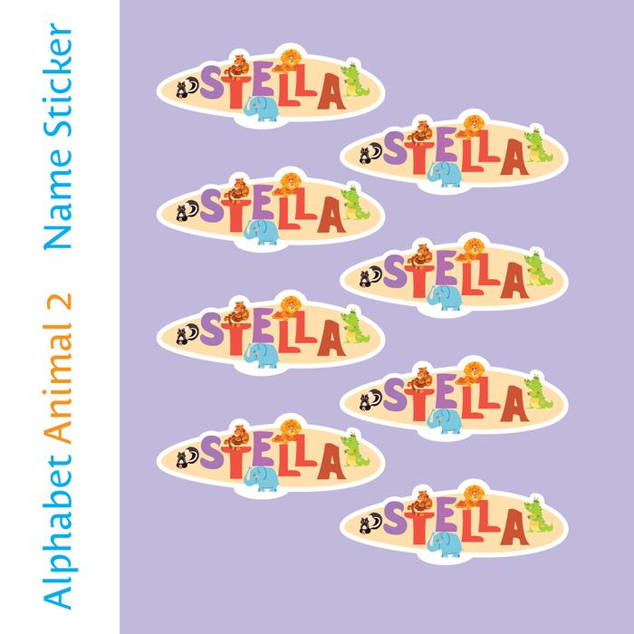 Gambar Sticker Huruf Abjad lucu / animal 2 - STICKER NAMA dari Cutie Trixie undefined Tokopedia