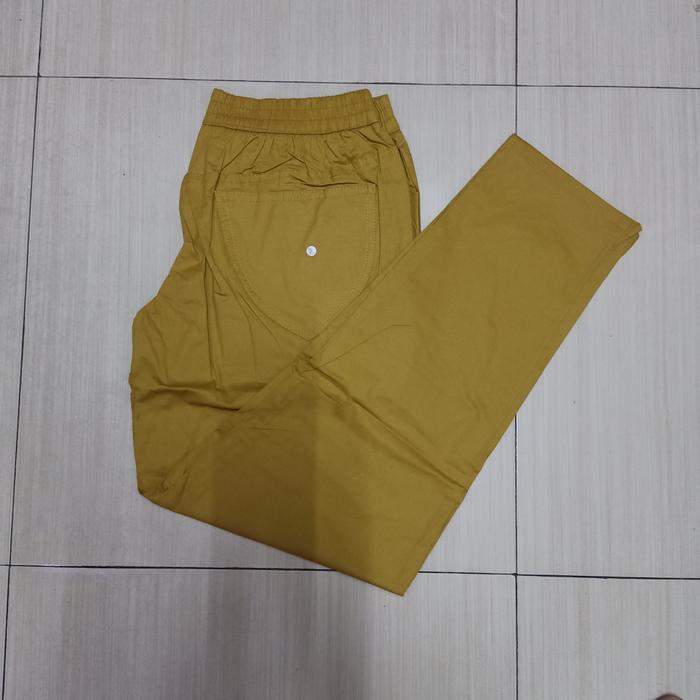 Gambar celana panjang katun size 35 36 37 38 pinggang karet warna kuning kuny - kuning kunyit, 37 dari tokoelektronika8888 undefined Tokopedia