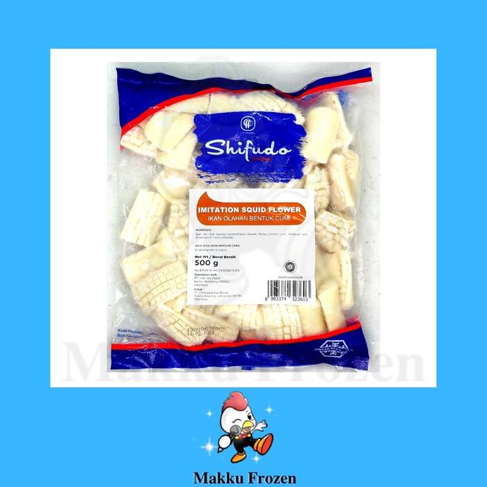 Gambar Shifudo Imitation Squid Flower (Olahan Ikan Bentuk Cumi) 500gr, Halal dari MakkuFrozen undefined Tokopedia