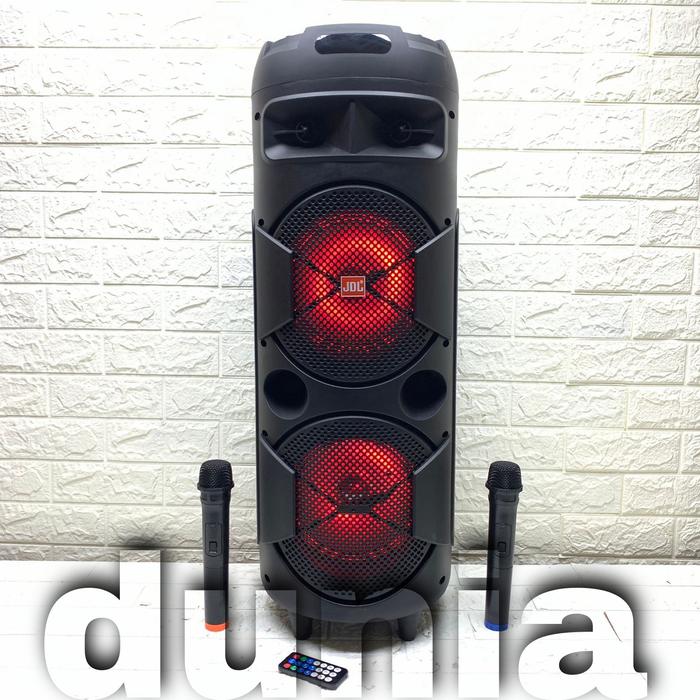 Gambar Speaker Portable Wireless JDL QVB 8 Original Double 8 inch Bluetooth - dari DUNIA SOUND AUDIO undefined Tokopedia