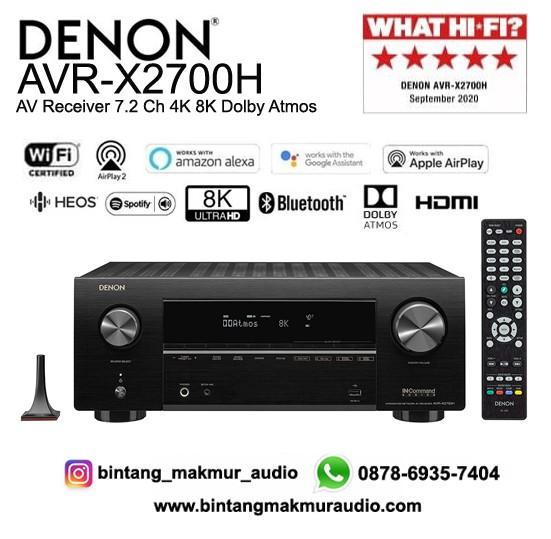 Gambar Denon AVR-X2700H AVR X2700H 7.2 Ch 4K 8K Dolby Atmos AV Receiver dari Denon Marantz Shop undefined Tokopedia
