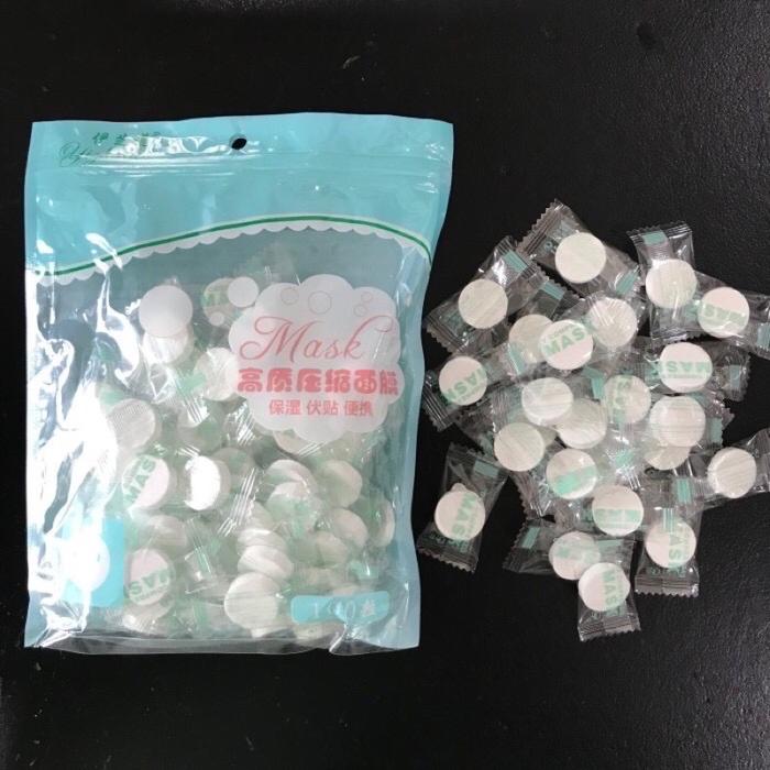 Gambar Compressed Paper Mask Sheet / Tablet Mask / Masker Kertas/ Pack hijau - Pastel dari Bali baby mom undefined Tokopedia