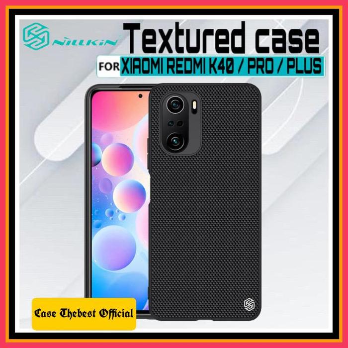Gambar XIAOMI REDMI K40 NILLKIN TEXTURED NYLON ORIGINAL HARD CASE TPU COVER - Hitam dari Case Thebest undefined Tokopedia