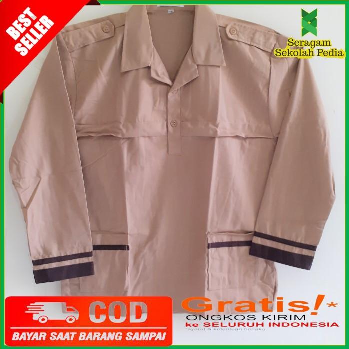 Gambar baju pramuka siaga lengan panjang / seraga sekolah sd model siaga - no 13-14 dari Seragam Sekolah Pedia undefined Tokopedia