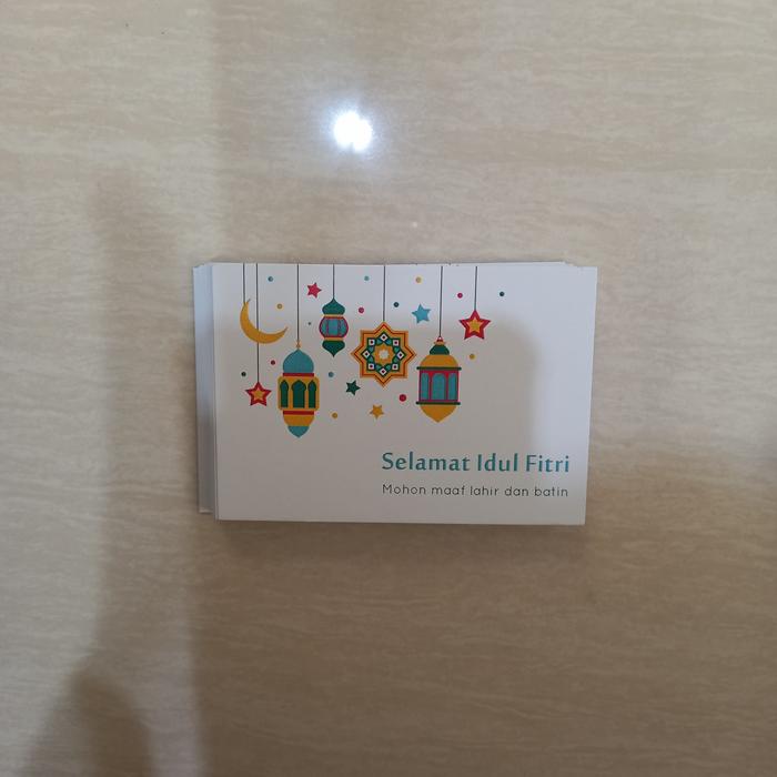 Gambar Tambahan Kartu ucapan motif random - Idul.fitri dari I-Bricks undefined Tokopedia