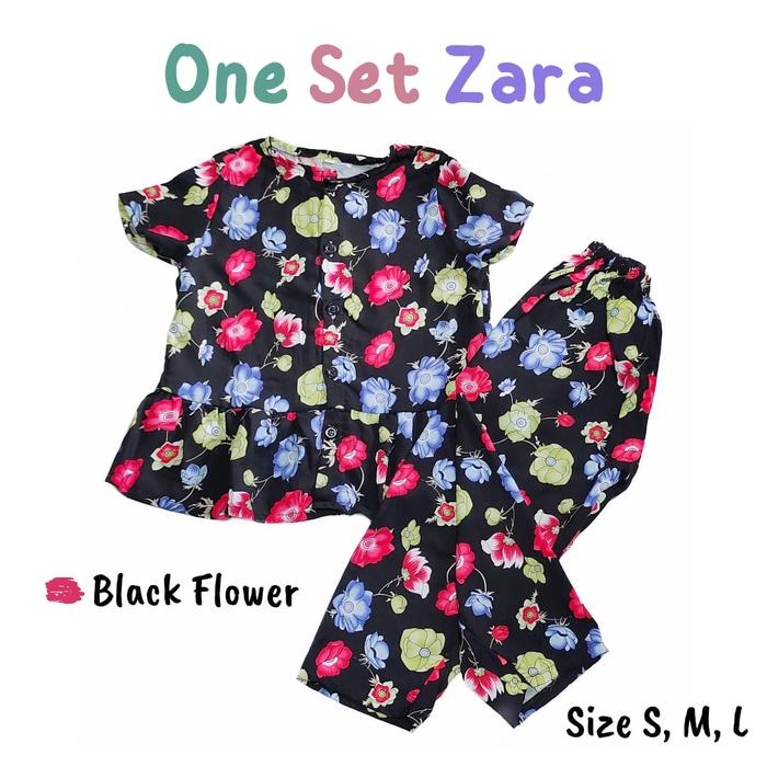 Gambar One Set Zara Setelan Rayon Anak 2-6 Tahun - Zara1, L dari YUAN GROSIR undefined Tokopedia