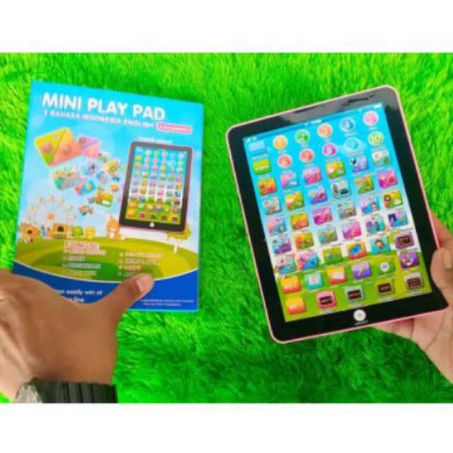 Gambar MAINAN ANAK EDUKASI MINI PLAY PAD 2 BAHASA dari Gudang Polypack paking undefined Tokopedia