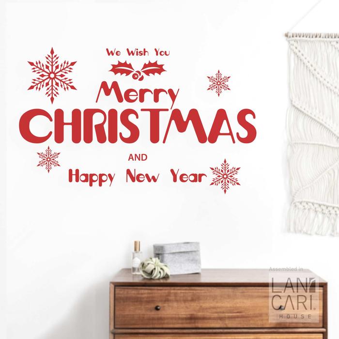 Gambar Sticker Cutting Happy New Year Rumah Christmas Hiasan Stiker Dinding - Putih, M dari LANCARI Kota Administrasi Jakarta Pusat Tokopedia
