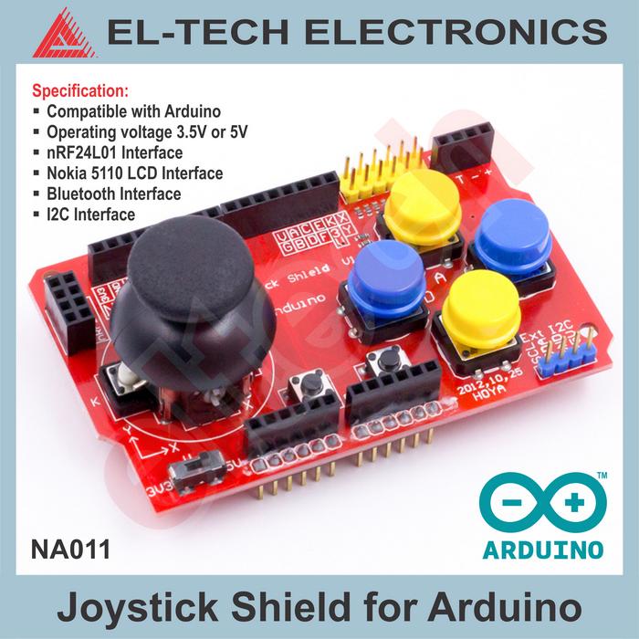 Gambar 3D 3 Axis Joystick Shield Game Control Module Kontrol Robot Arduino - Joystick Shield dari ELTECH online undefined Tokopedia