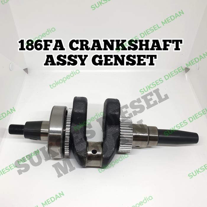 Gambar KDE6700 186 186F 186FA Crankshaft - Kur As Genset Silent Krisbow Kipor dari sukses diesel abadi undefined Tokopedia