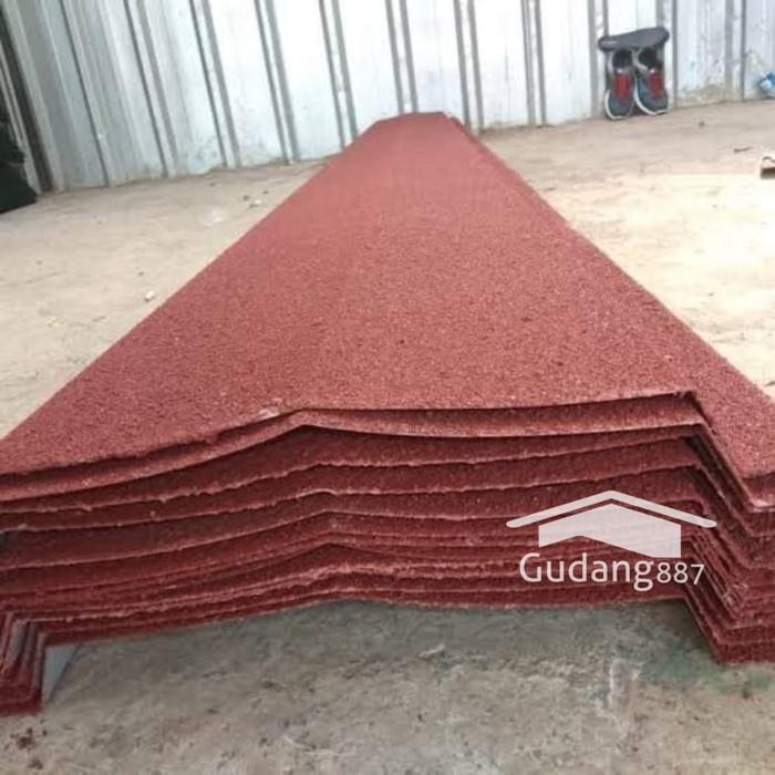 Gambar Nok Spandek Pasir 0,3mm / Talang Jurai 3m / Talang Spandek / Nok Atap dari gudang 887 undefined Tokopedia