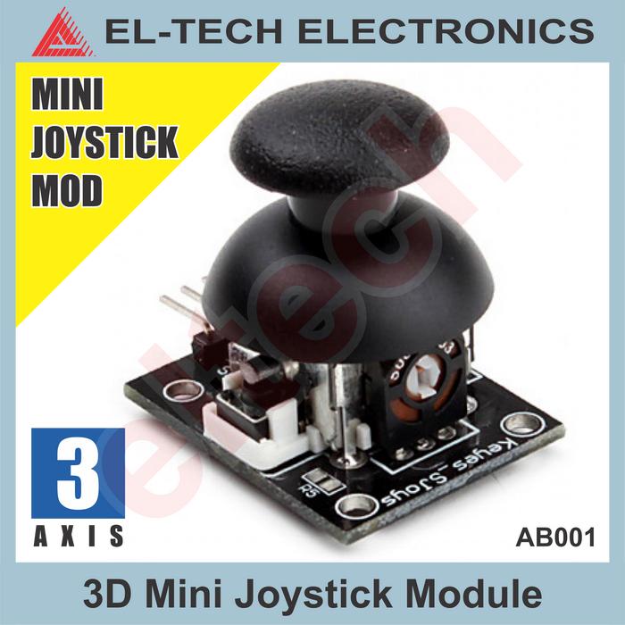 Gambar 3D Joystick Potensiometer (B10KΩ + B10KΩ + Push Button) - Joystick Module dari ELTECH online undefined Tokopedia