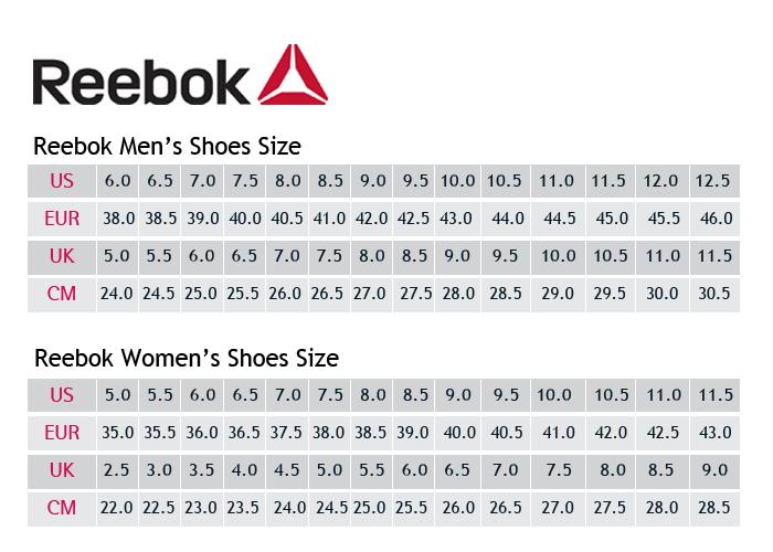 Reebok Sneakers Reebok Mens Shoes Size Chart Reebok Sneakers - Main Image
