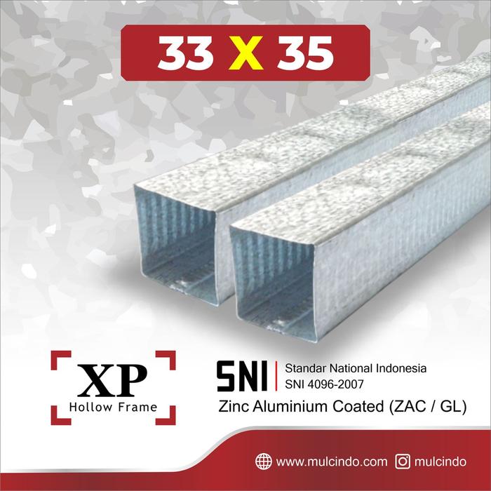 Gambar HOLLOW GALVALUM RANGKA PLAFON XP 4 X 4 - 0.25 dari Mulcindo Shop undefined Tokopedia