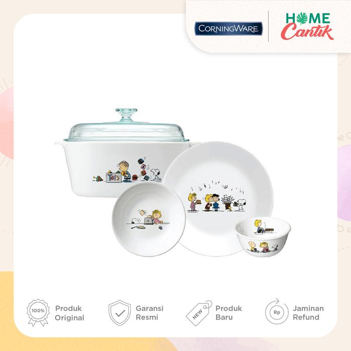Gambar CORNINGWARE Snoopy Casserole 5L - Kas 5L & Set B dari Home Cantik undefined Tokopedia