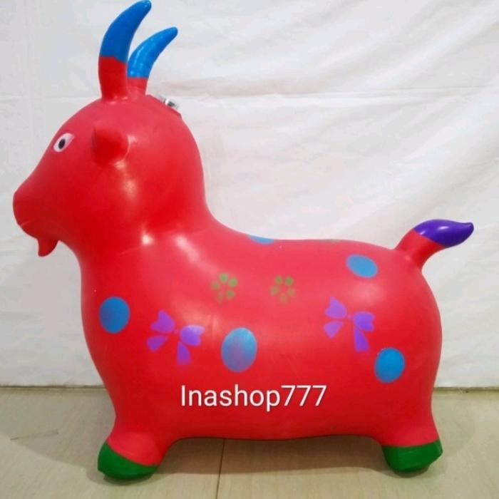 Gambar Animal Jumping music karet motif Kambing (SNI) / Mainan Kuda Kudaan - Merah dari Grosir Toys undefined Tokopedia