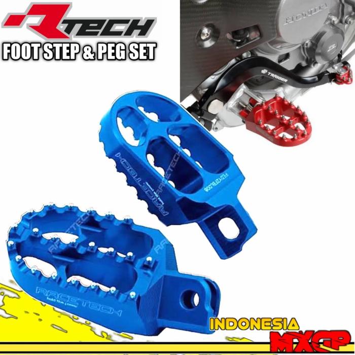 Gambar YAMAHA YZ 65 85 125 250 X - YZF WRF 250 450 FX - RACETECH FOOTSTEP ALUMUNIUM MOTOCROSS ORIGINAL - Biru dari INDONESIA MXGP undefined 5 Tokopedia
