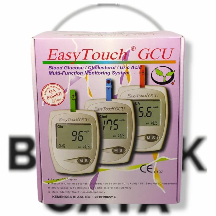 Jual Easy Touch GCU 3 in 1 Alat Cek Gula Darah Asamurat Kolestrol ...