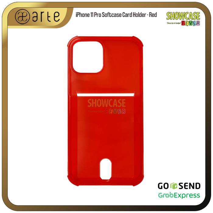 Gambar Casing Pocket Anti Crack Card Case Compatible For iPhone 11 Pro Max Softcase Tipis - 11Pro-Red dari ShowcaseFever undefined Tokopedia