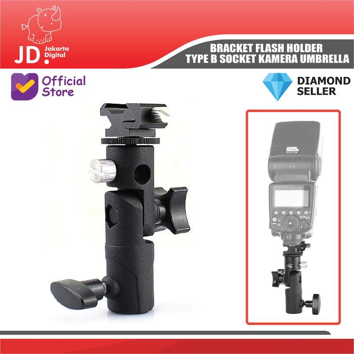 Gambar Braket Flash holder type B Socket Kamera umbrella bracket Light Stand dari Jakarta Digital 8 undefined Tokopedia