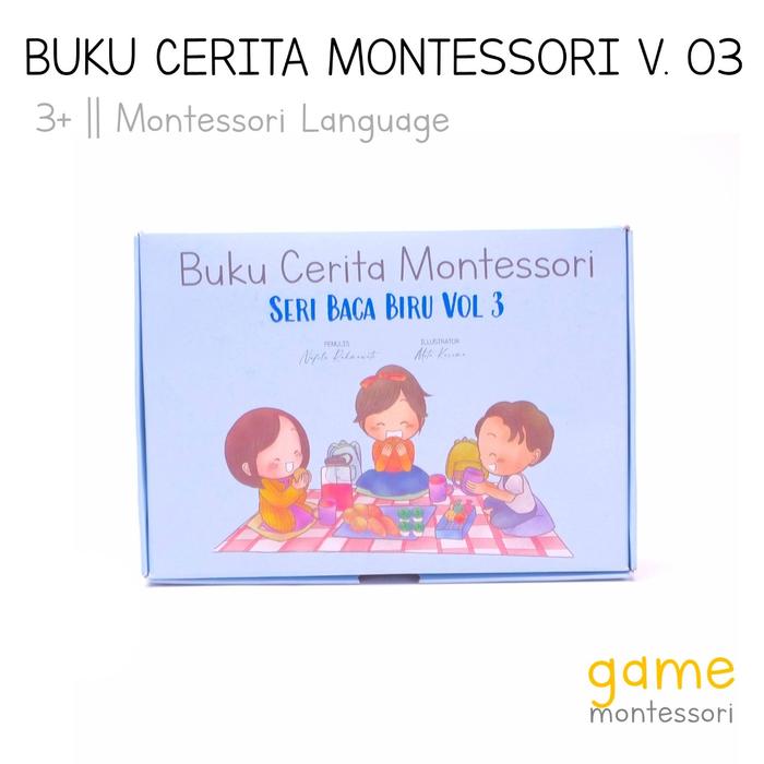 Gambar Montessori Language Buku Cerita Montessori Seri Merah Muda Vol 1 - Vol 3 dari GAMEMONTESSORI undefined Tokopedia